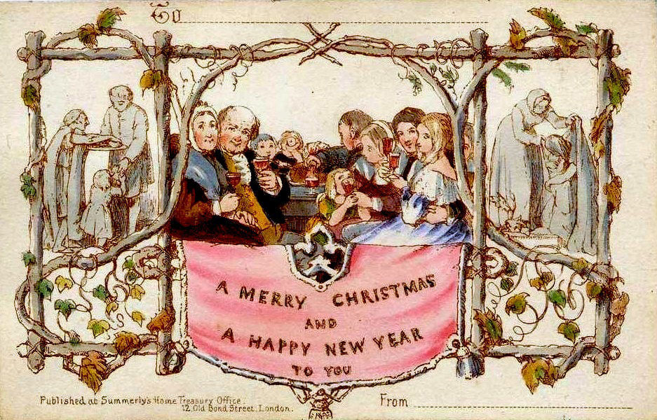 The very first Christmas card